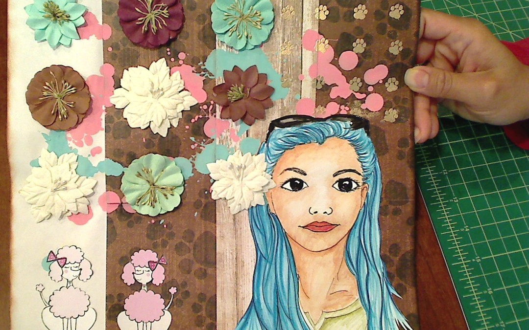 Self Portrait Mixed Media Layout