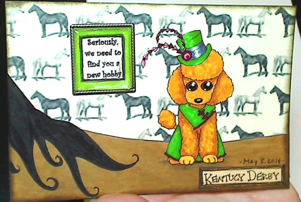 Funny 4×6 PL Style Card Using “Kentucky Derby Biscuit”