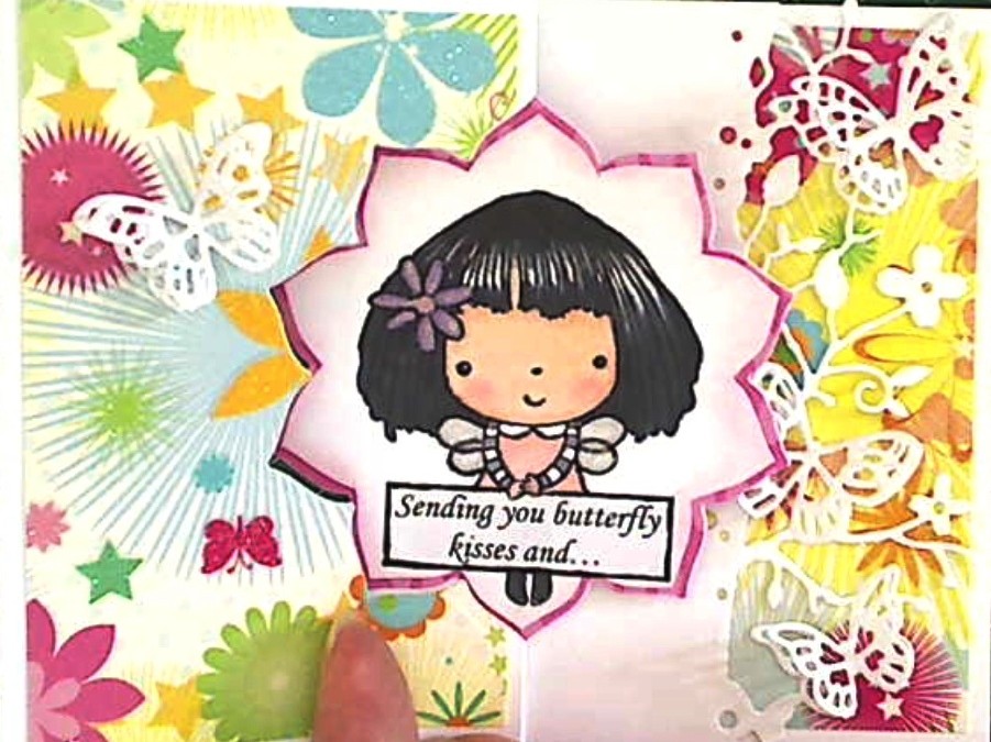 Butterfly Kisses and Sweet Dreams Birthday Card