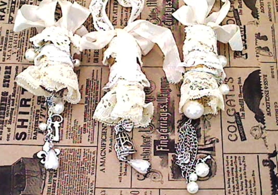 Shabby Chic Altered Corks