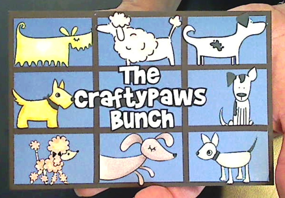 The CraftyPaws Bunch Card and Vintage Card