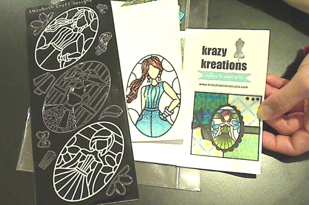 Copic Coloring on Glitter Paper
