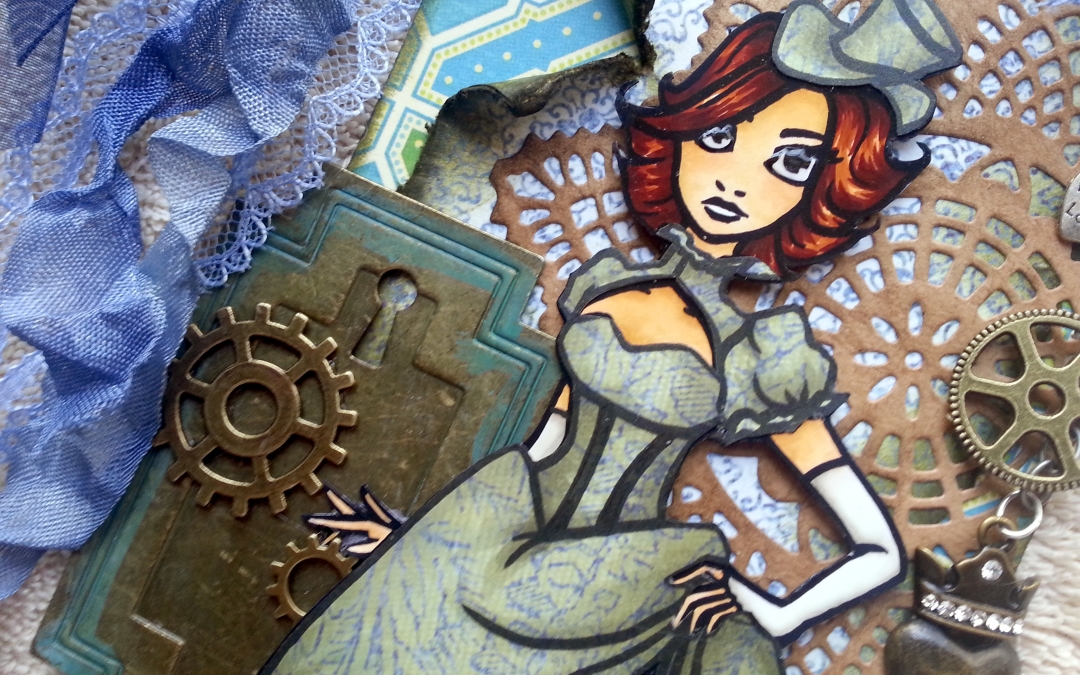 “Steampunk Scarlett” – Free Digi! Thanks for the Steampunk Nomination!!!