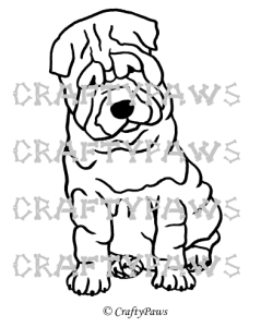 CraftyPaws-Sweet Shar Pei WM