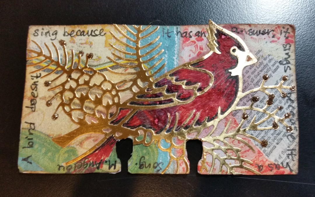 My First Rolodex Card–Like Mini Art Journaling