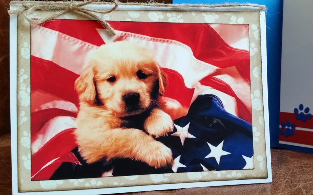 Patriotic Dog Cards for Service Men and Women