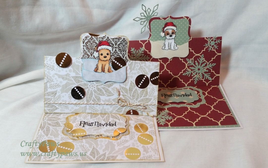 Christmas Puppy EZ Flip It Cards – Diemond Dies DTP + Giveaway