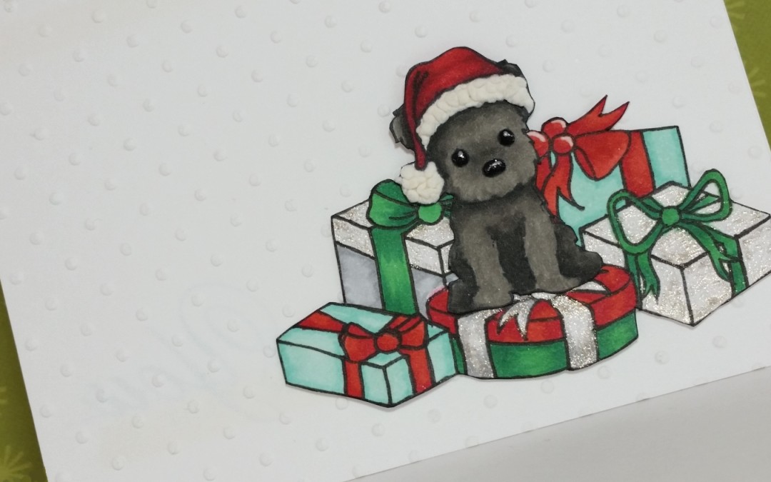 CAS Christmas Puppy Card