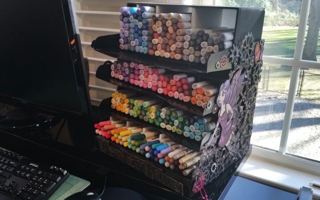 Upcycled Marker Storage