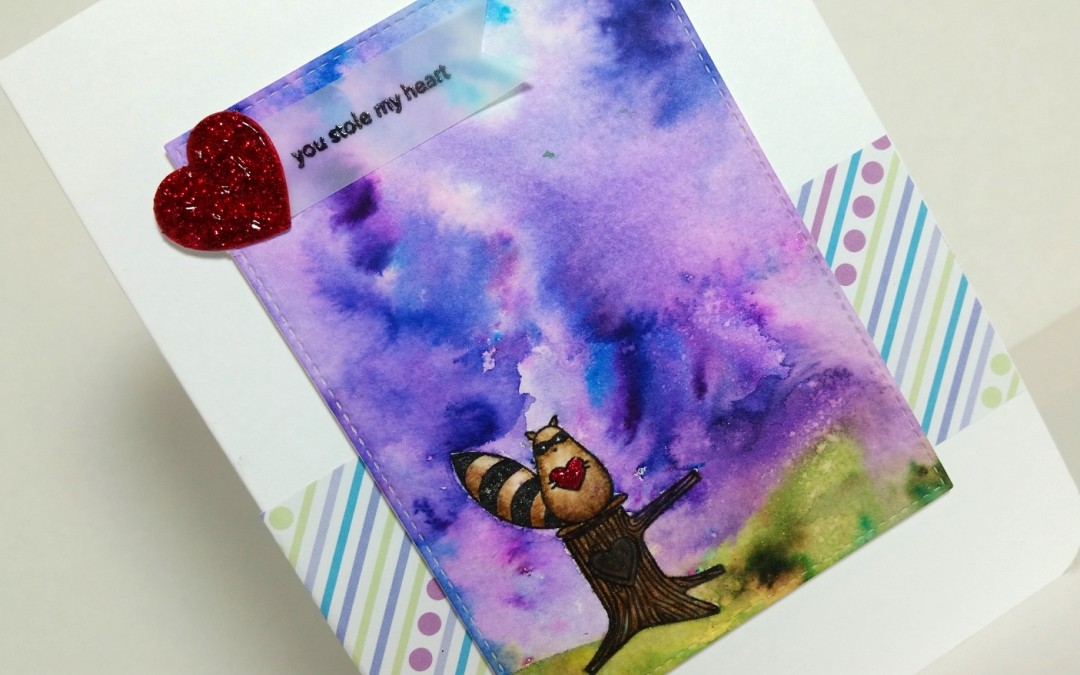 Love Bandit Card – More Mixed Media Play!