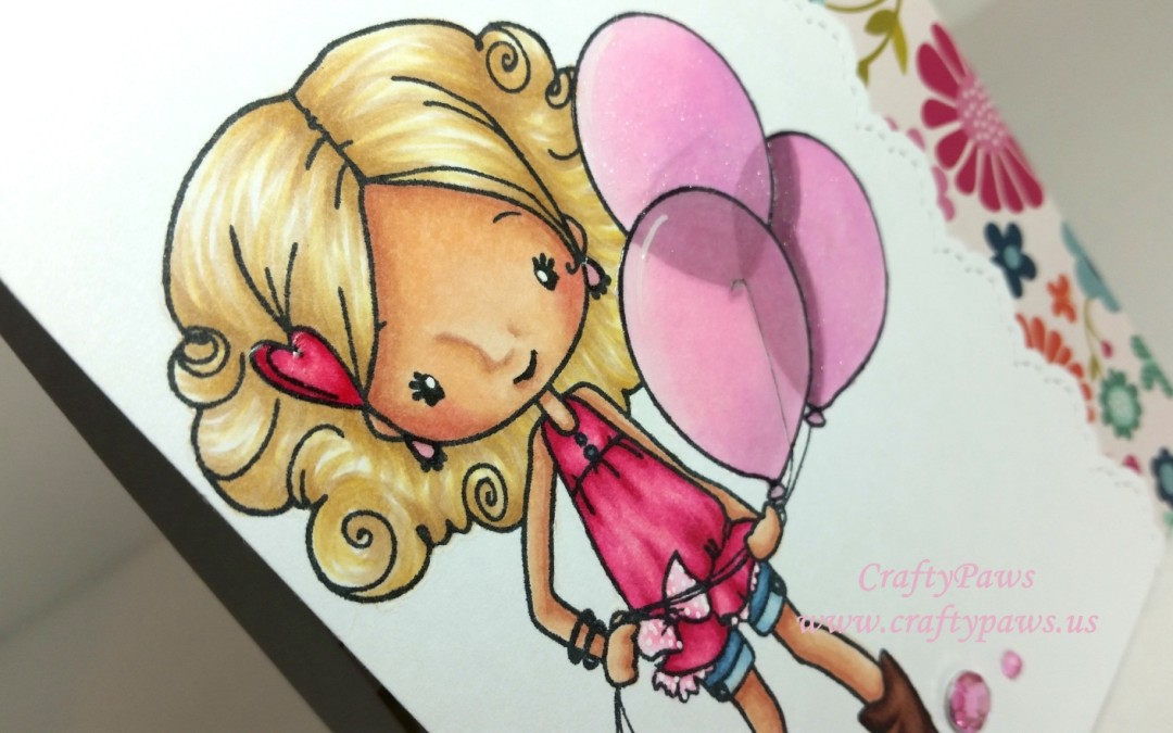 Girly Birthday Card With Anya Lifts