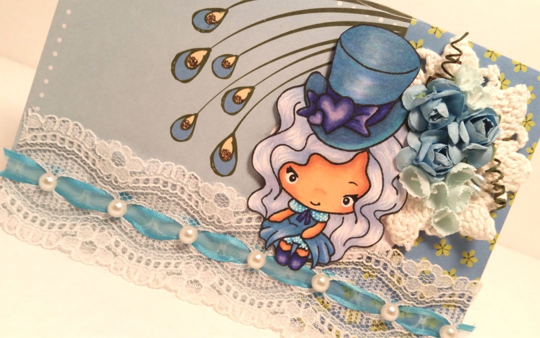 The Greeting Farm Hatters Card in Blues (My Favorite Color)