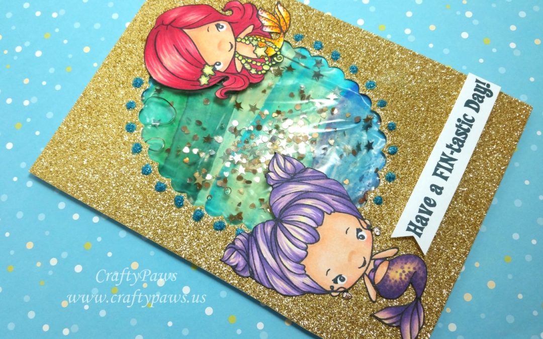 Watery Shaker Birthday Card Tutorial