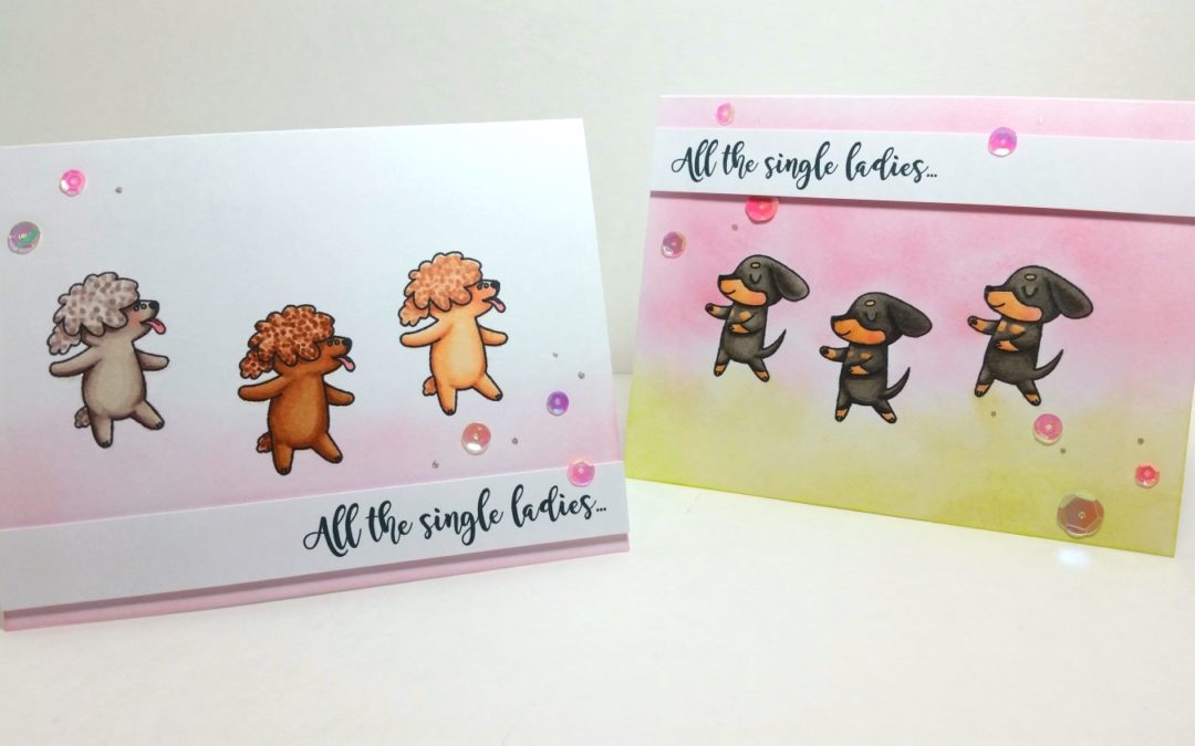 “All the Single Ladies” Dancing Doggy Cards