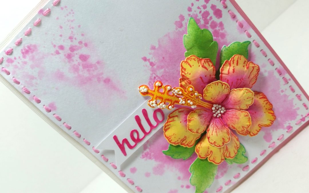 Dimensional Floral CAS Card