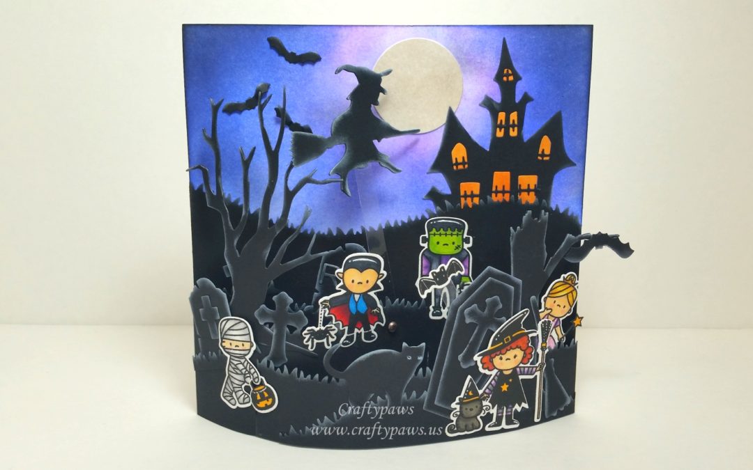 Halloween Bendi Interactive Scene Card – Diemond Dies YT Hop!