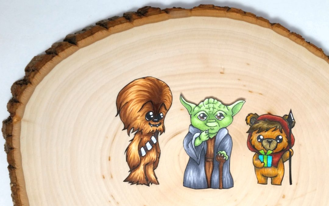 Altering a Bear into an Ewok + Star Wars Doodling