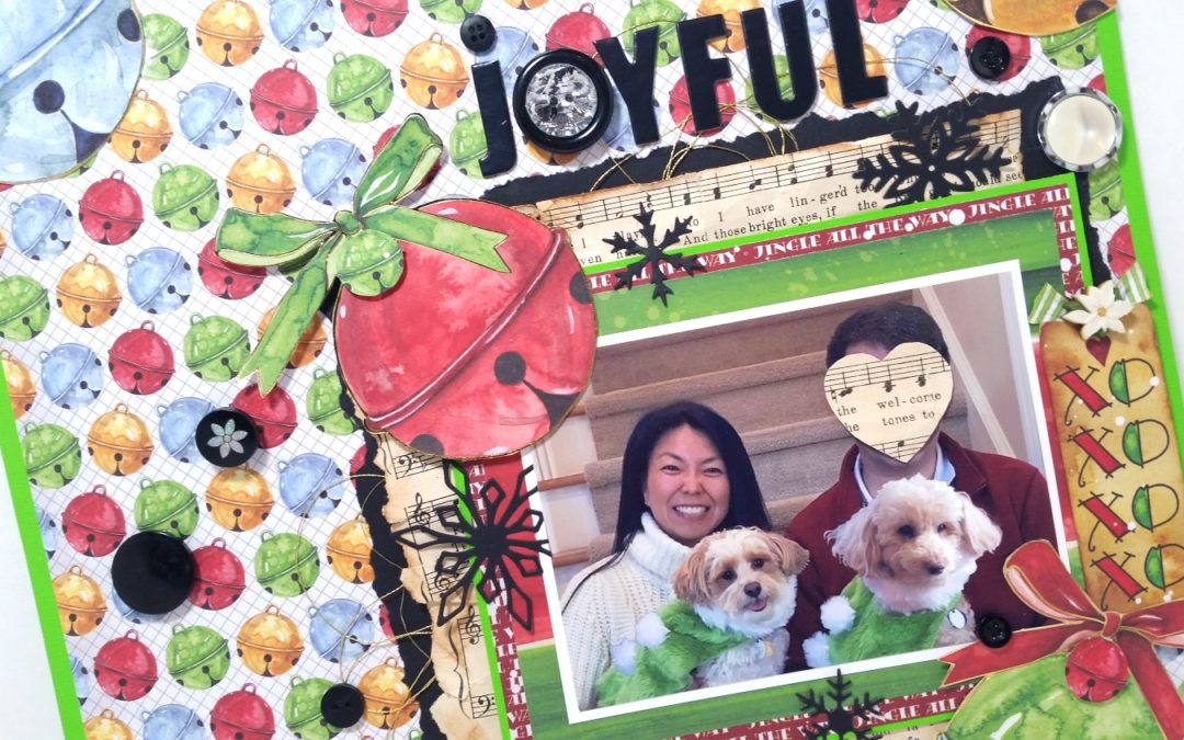 Joyful Christmas Family Portrait Layout