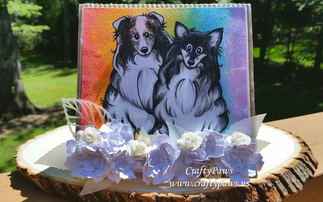 Sympathy Card + FREEBIE Sheltie Digis