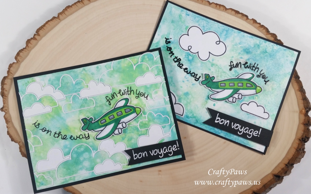 Bon Voyage Cards with Distress and Distress Oxide Inks!