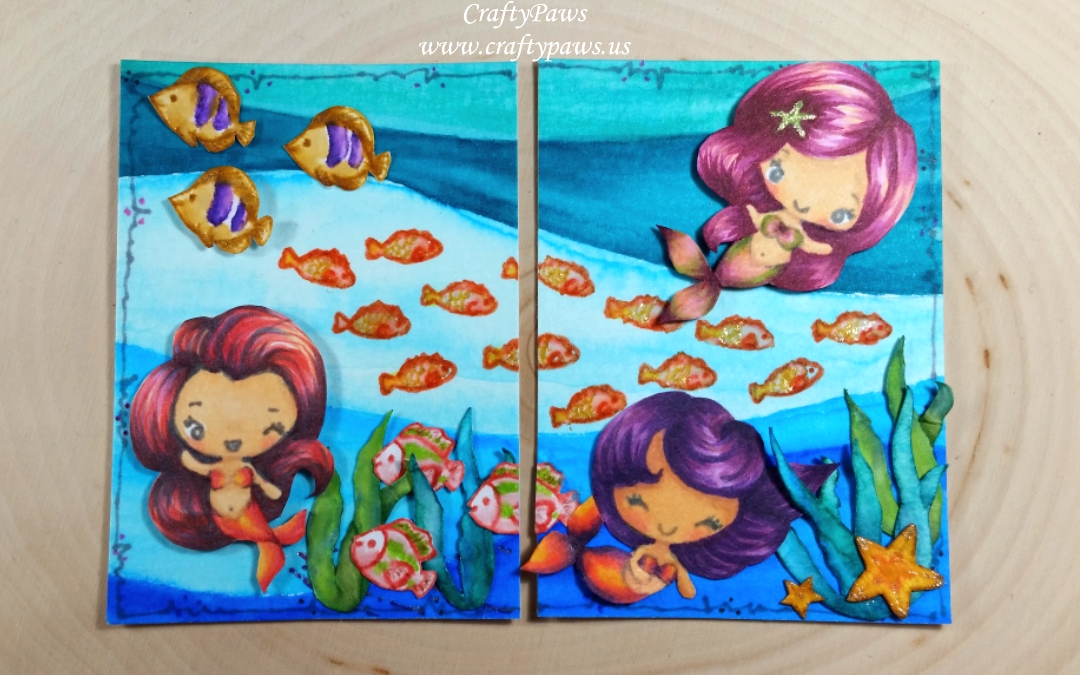 Mermaids Under the Sea ATCs