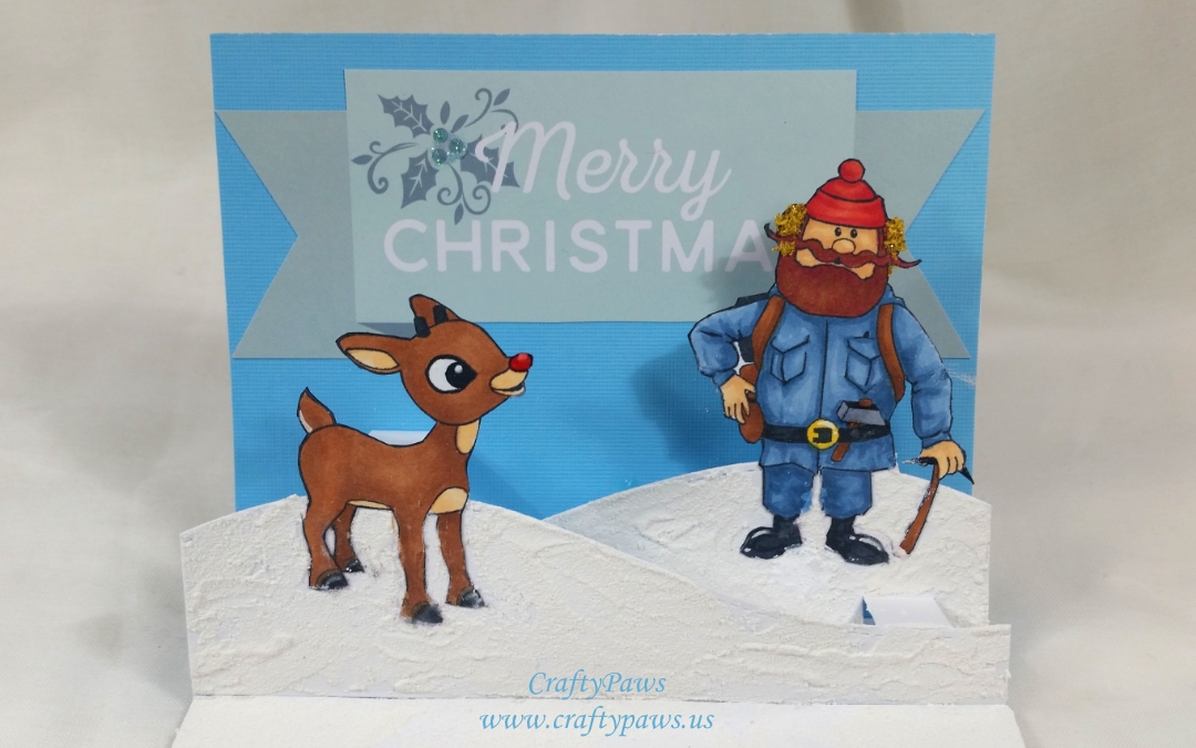 Rudolph the Red Nosed Reindeer Pop Up Card