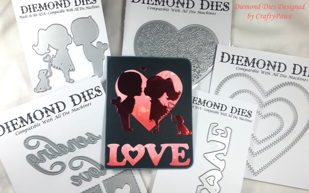 Sweet Kiss Valentines Card | Diemond Dies NEW Release