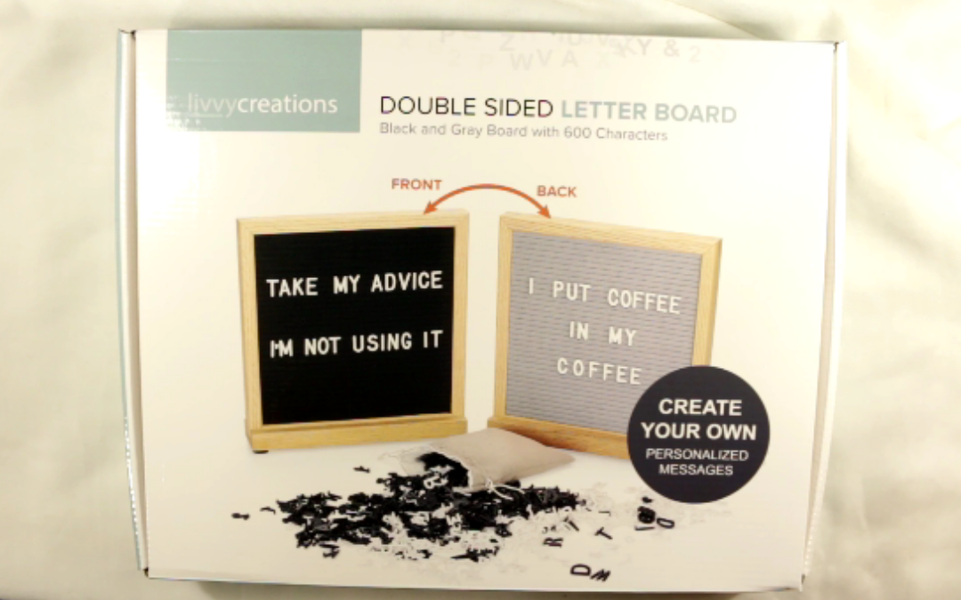 Deluxe Double Sided Letter Board Giveaway *CLOSED*