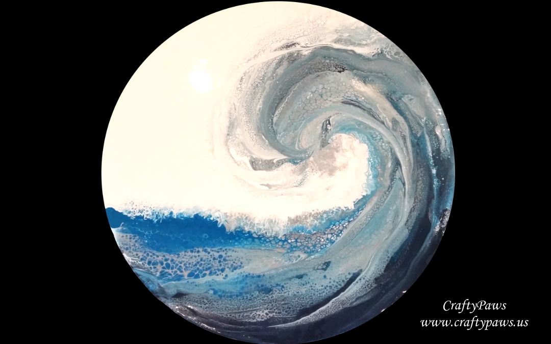 Ocean Wave Acrylic Flow Art