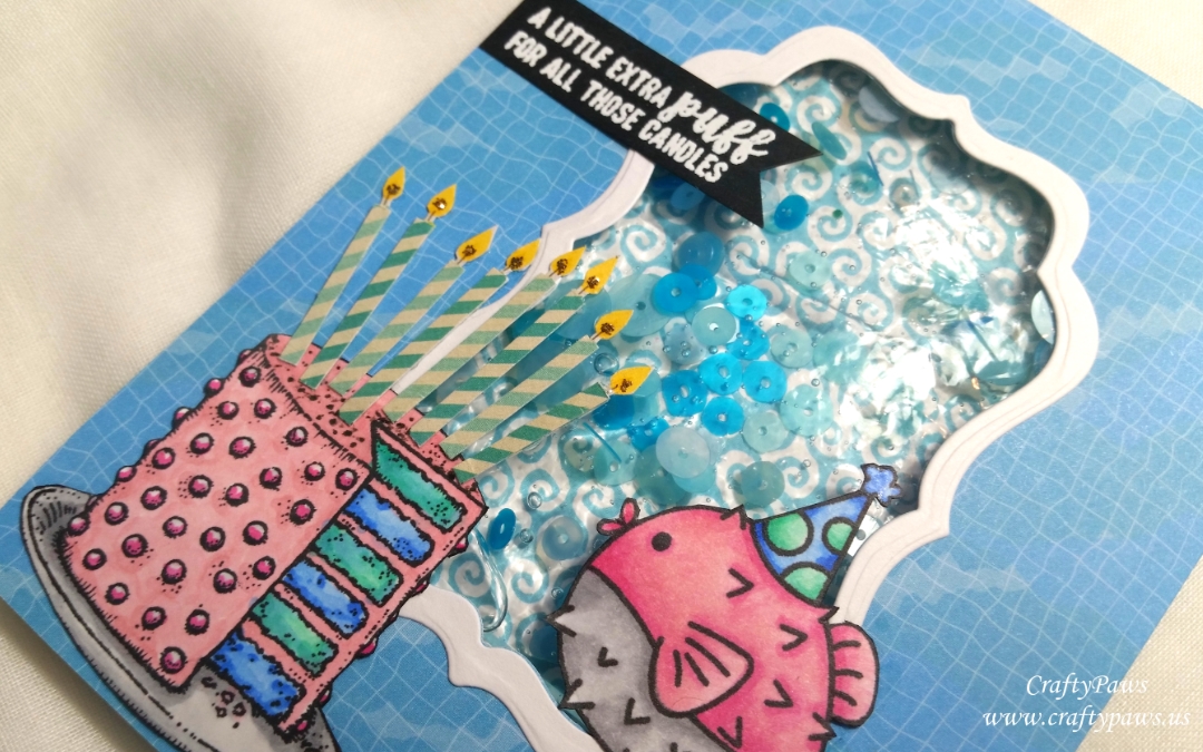 Water Shaker Birthday Card: Scrapbooking for Less GDTP