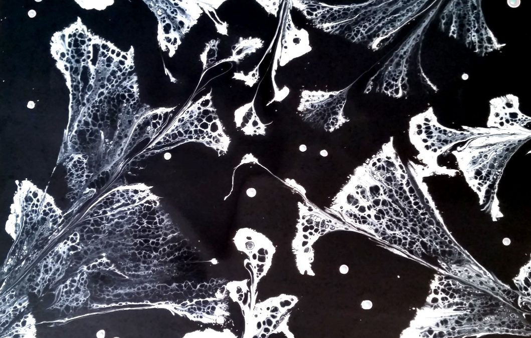 Acrylic Flow Art #8: Skeleton Leaves