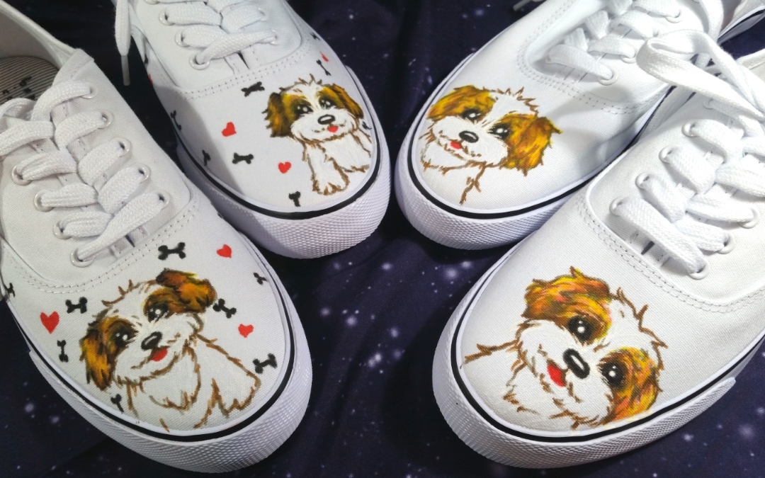 Customized Puppy Tennis Shoes!