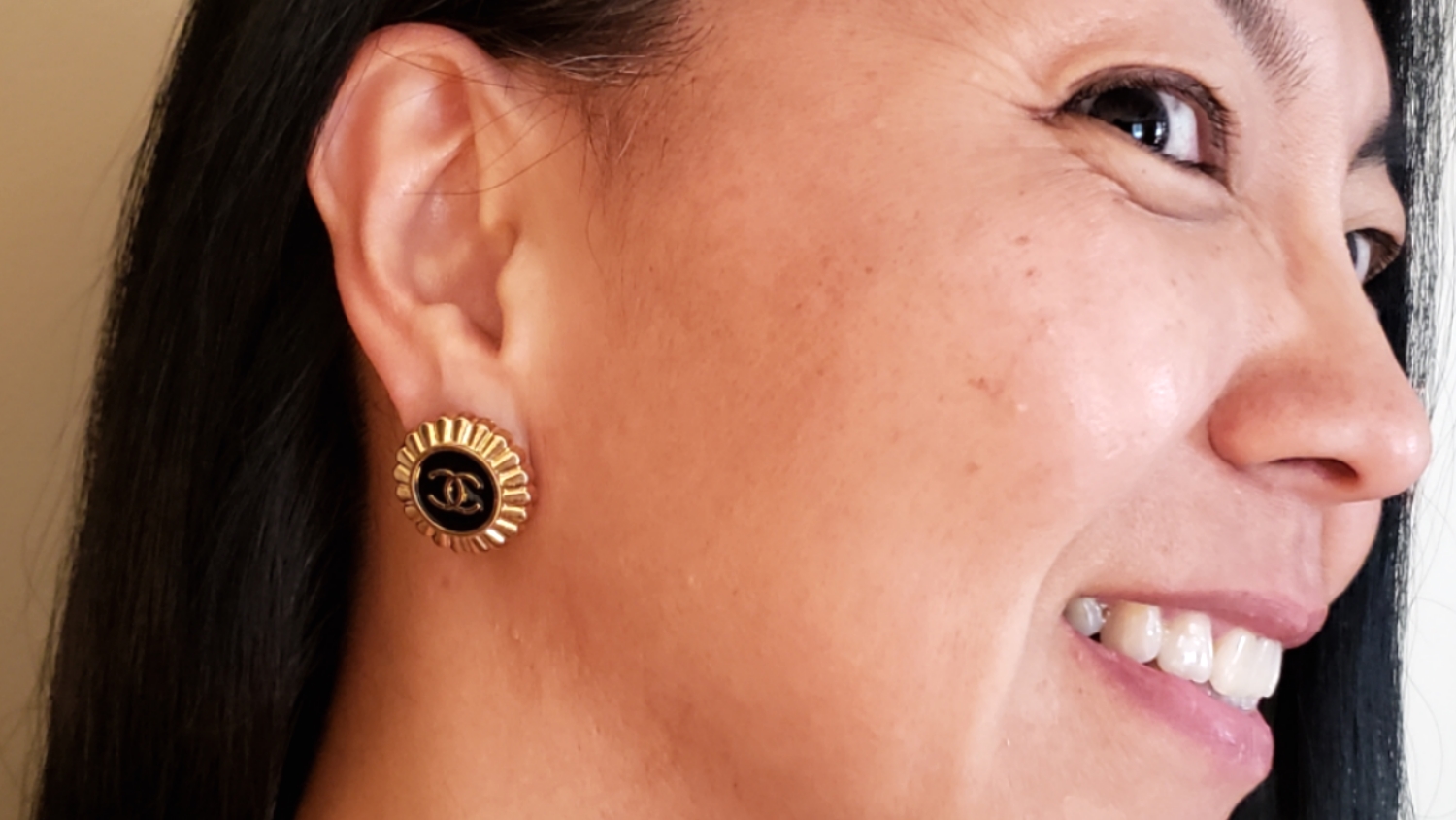 chanel earrings for women cc logo studs sil