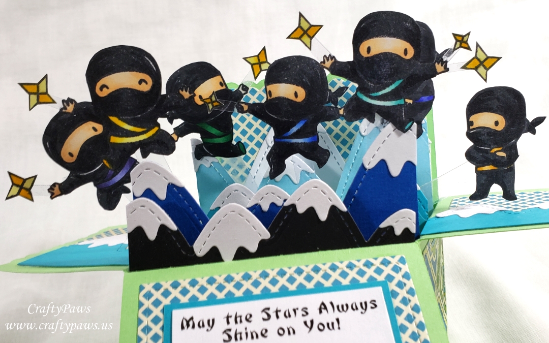 Ninja Clan Pop Up Box Card