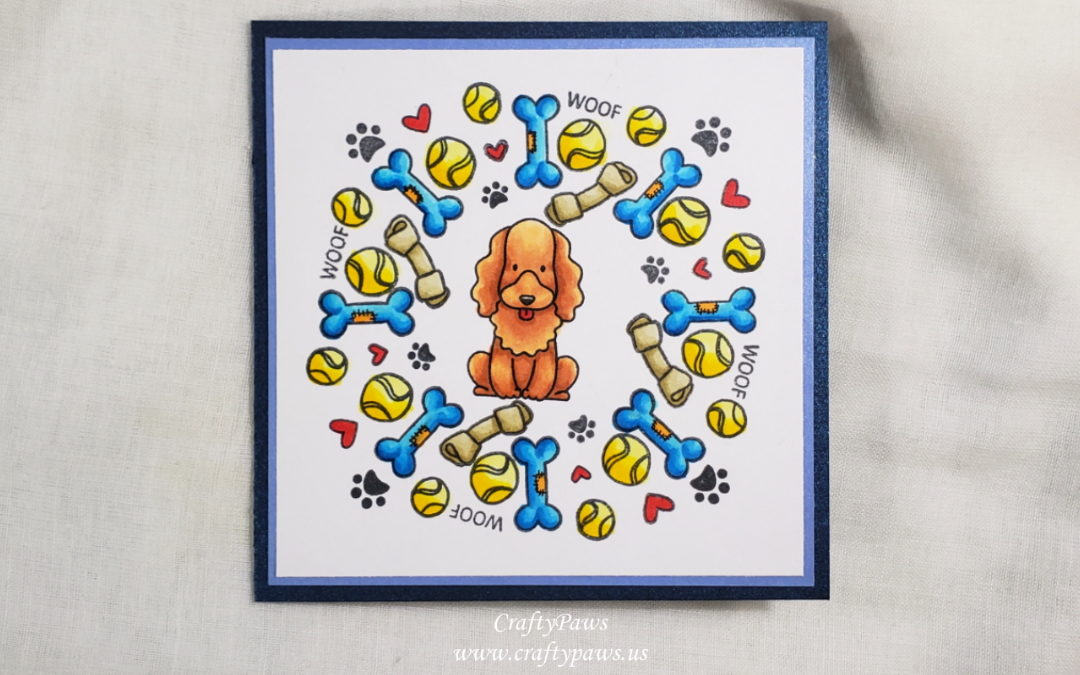 DIY Wreath for Puppy Kisses & Birthday Wishes Card